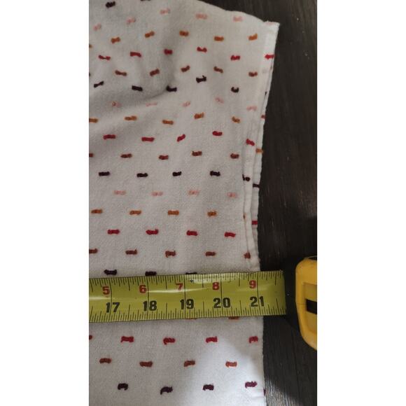 Madewell Peplum Crossover Top in Rainbow Clipdot XL Festival Boho Colorful Light - Picture 4 of 12